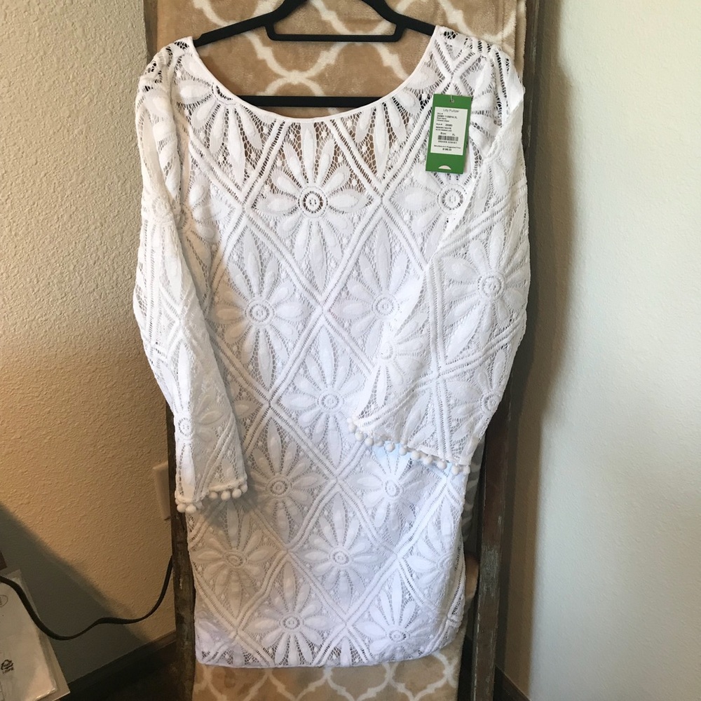 Lilly Pulitzer Resort White Delray Dress - XL